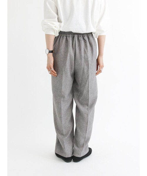 Samansa Mos2 blue（サマンサモスモスブルー）の「ツイードライクパンツ【セットアップ可】（その他パンツ・レディース・チャコール/グレー/ブラウン・ﾌﾘ-）」の17枚目の写真