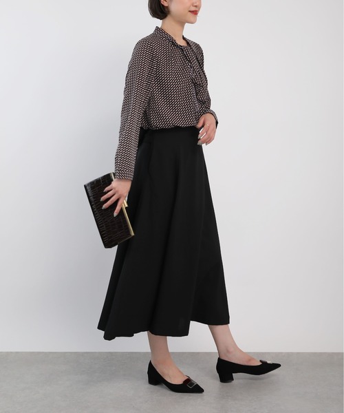 PICCIN（ピッチン）の「ミニ幾何学とろみブラウス（シャツ/ブラウス・レディース・オフホワイト/ネイビー・M）」の10枚目の写真