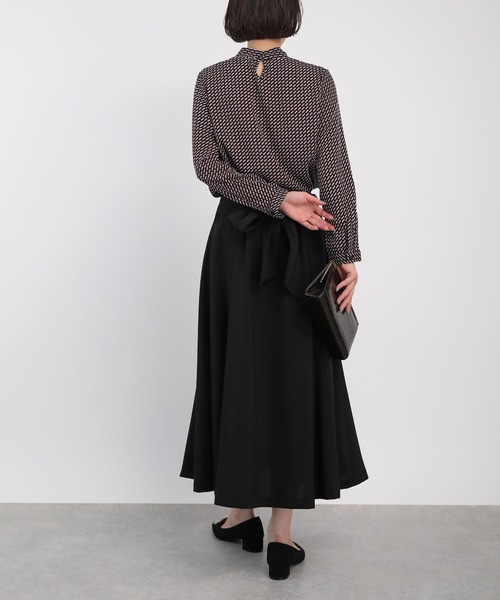 PICCIN（ピッチン）の「ミニ幾何学とろみブラウス（シャツ/ブラウス・レディース・オフホワイト/ネイビー・M）」の11枚目の写真