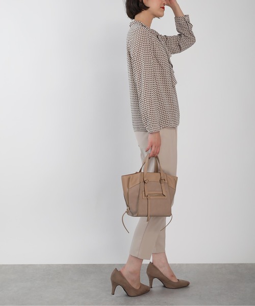 PICCIN（ピッチン）の「ミニ幾何学とろみブラウス（シャツ/ブラウス・レディース・オフホワイト/ネイビー・M）」の21枚目の写真