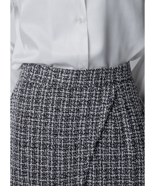 Adoon plain(アドーンプレーン)の「ツイードミニスカート(スカート・レディース・ホワイト/ブラック・FREE)」の16枚目の写真