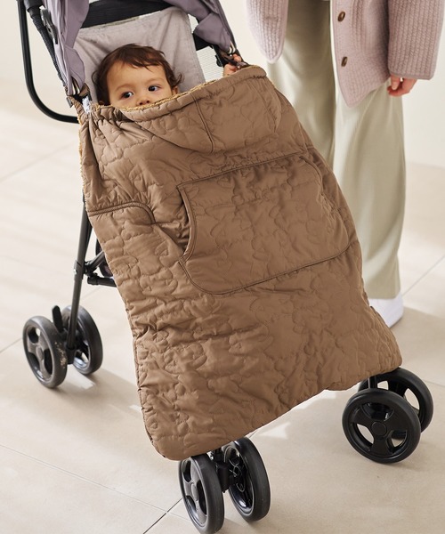 Rosemadame（ローズマダム）の「あったかモコモコベビーケープ（おくるみ）（おくるみ・レディース・ブラウン/ピンク/ライトグリーン/ライトグレー/カーキ/モカ/ネイビー/チャコールグレー/ブラック/ダークカーキ/ダークネイビー/ベージュ/ダークブラウン・フリー）」の5枚目の写真