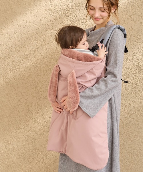 Rosemadame（ローズマダム）の「あったかモコモコベビーケープ（おくるみ）（おくるみ・レディース・ブラウン/ピンク/ライトグリーン/ライトグレー/カーキ/モカ/ネイビー/チャコールグレー/ブラック/ダークカーキ/ダークネイビー/ベージュ/ダークブラウン・フリー）」の13枚目の写真