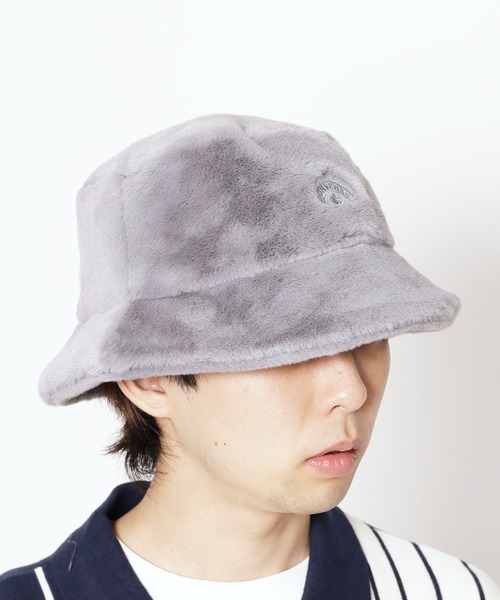 CONVERSE（コンバース）の「CONVERSE/コンバース CNSL FUR BUCKET HAT バケットハット（ハット・メンズ・ブラック/アイボリー/グレー/ベージュ・57cm）」の6枚目の写真