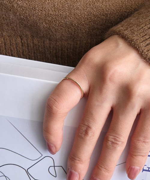 SETUP7（セットアップセブン）の「【SETUP7】14KGF スタッキングリング HKO（リング・レディース・ゴールド・11/13）」の2枚目の写真