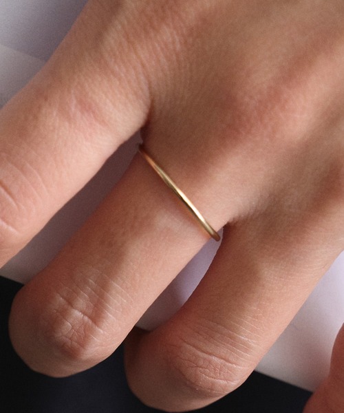 SETUP7（セットアップセブン）の「【SETUP7】14KGF スタッキングリング HKO（リング・レディース・ゴールド・11/13）」の3枚目の写真