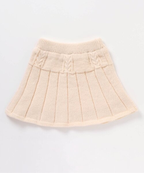 apres les cours（アプレレクール）の「ニットスカート（スカート・キッズ・アイボリー/ピンク・90/110/120/100/130）」の3枚目の写真