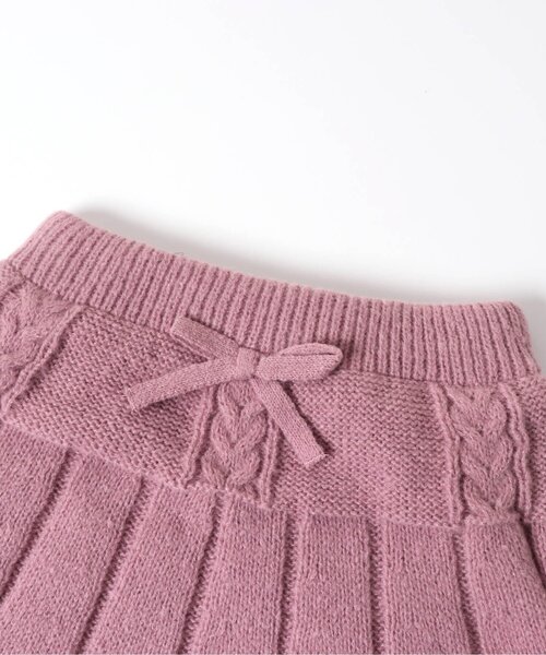 apres les cours（アプレレクール）の「ニットスカート（スカート・キッズ・アイボリー/ピンク・90/110/120/100/130）」の6枚目の写真