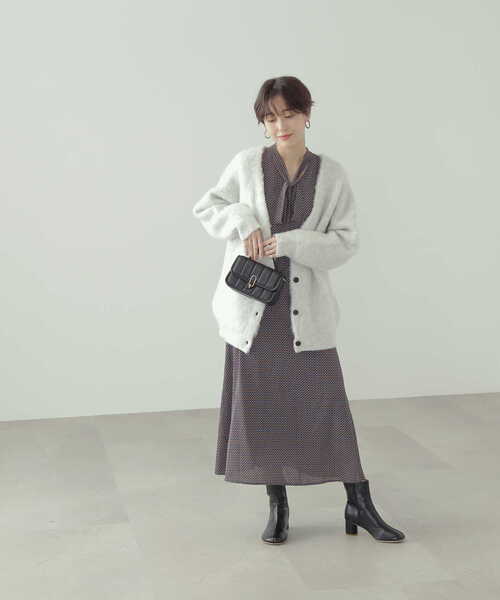 N.(N. Natural Beauty Basic)(エヌエヌナチュラルビューティーベーシック)の「◆キカナロータイマキシワンピース(ワンピース・レディース・ブルー系その他/ブラック系その他・MEDIUM)」の15枚目の写真