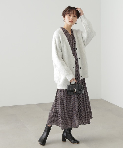 N.(N. Natural Beauty Basic)(エヌエヌナチュラルビューティーベーシック)の「◆キカナロータイマキシワンピース(ワンピース・レディース・ブルー系その他/ブラック系その他・MEDIUM)」の7枚目の写真