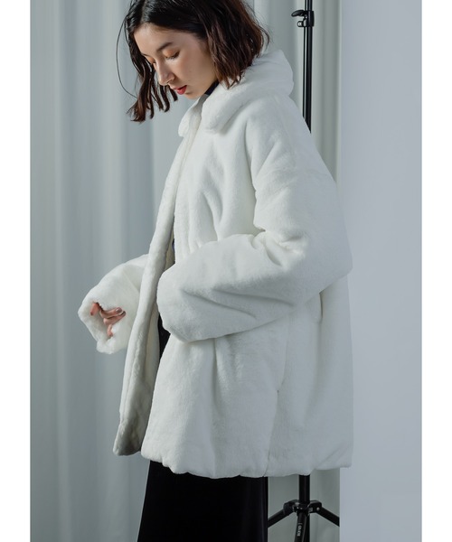 セール】【APL´22outer】フェイクファーブルゾン（ブルゾン