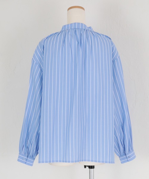 titivate（ティティベイト）の「ﾘﾎﾞﾝ付ｼｬﾂﾌﾞﾗｳｽ（シャツ/ブラウス・レディース・ブルー/ピンク/オフホワイト・FREE）」の18枚目の写真