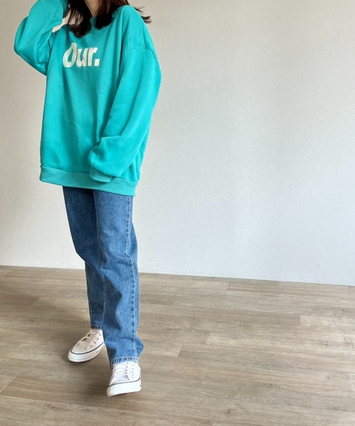 ISOOK（アイスー）の「【ZOZO限定】Our.logo sweat / Our.ロゴスウェット（スウェット・レディース・グレー/エメラルドブルー・FREE）」の12枚目の写真