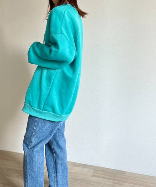 ISOOK（アイスー）の「【ZOZO限定】Our.logo sweat / Our.ロゴスウェット（スウェット・レディース・グレー/エメラルドブルー・FREE）」の13枚目の写真