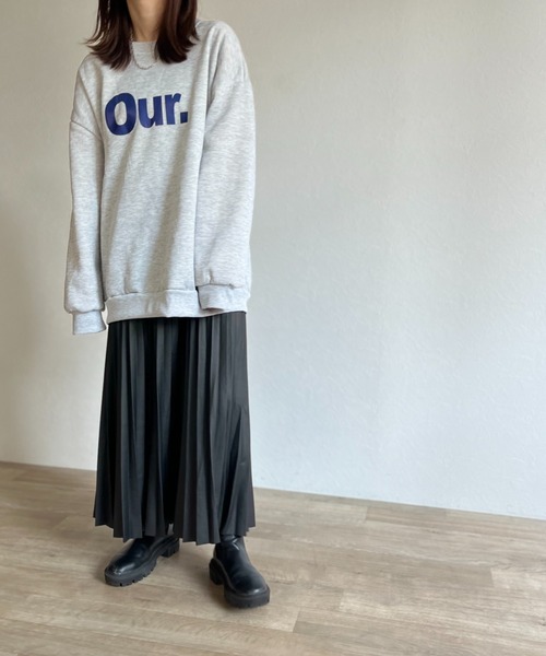 ISOOK（アイスー）の「【ZOZO限定】Our.logo sweat / Our.ロゴスウェット（スウェット・レディース・グレー/エメラルドブルー・FREE）」の14枚目の写真
