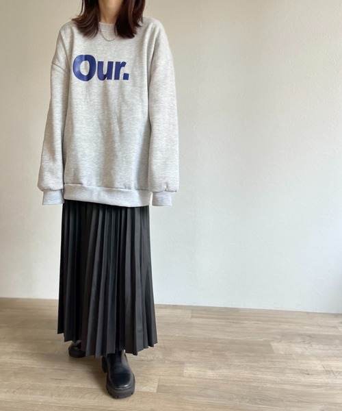 ISOOK（アイスー）の「【ZOZO限定】Our.logo sweat / Our.ロゴスウェット（スウェット・レディース・グレー/エメラルドブルー・FREE）」の15枚目の写真