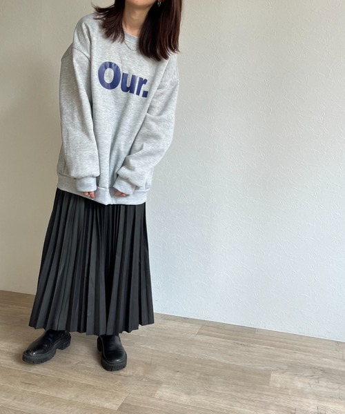 ISOOK（アイスー）の「【ZOZO限定】Our.logo sweat / Our.ロゴスウェット（スウェット・レディース・グレー/エメラルドブルー・FREE）」の7枚目の写真