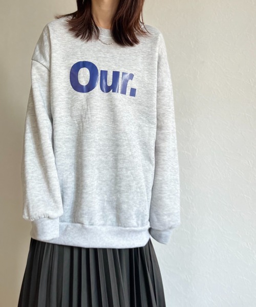 ISOOK（アイスー）の「【ZOZO限定】Our.logo sweat / Our.ロゴスウェット（スウェット・レディース・グレー/エメラルドブルー・FREE）」の10枚目の写真
