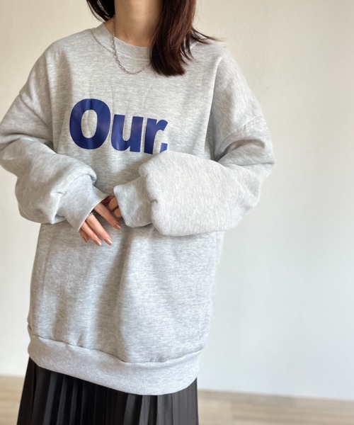 ISOOK（アイスー）の「【ZOZO限定】Our.logo sweat / Our.ロゴスウェット（スウェット・レディース・グレー/エメラルドブルー・FREE）」の6枚目の写真