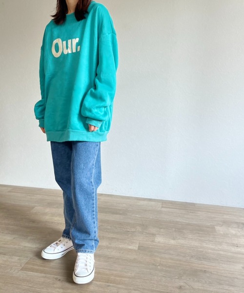 ISOOK（アイスー）の「【ZOZO限定】Our.logo sweat / Our.ロゴスウェット（スウェット・レディース・グレー/エメラルドブルー・FREE）」の18枚目の写真