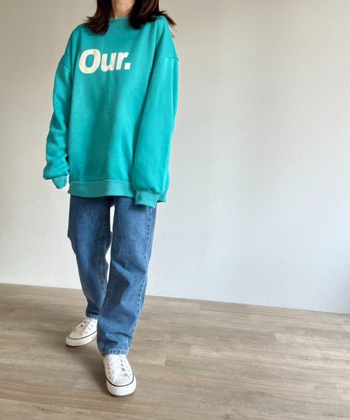 ISOOK（アイスー）の「【ZOZO限定】Our.logo sweat / Our.ロゴスウェット（スウェット・レディース・グレー/エメラルドブルー・FREE）」の9枚目の写真