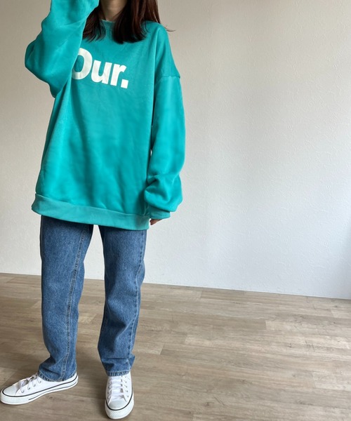 ISOOK（アイスー）の「【ZOZO限定】Our.logo sweat / Our.ロゴスウェット（スウェット・レディース・グレー/エメラルドブルー・FREE）」の8枚目の写真