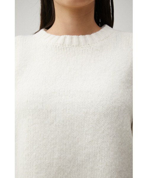 AZUL by moussy（アズールバイマウジー）の「2WAY BUTTON DESIGN SLEEVE KNIT/2WAYボタンデザインスリーブニット（ニット/セーター・レディース・オフホワイト/グレー/ネイビー・FREE）」の11枚目の写真