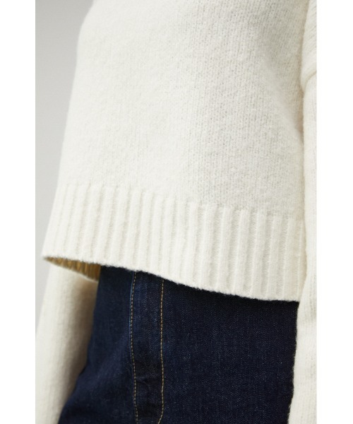 AZUL by moussy（アズールバイマウジー）の「2WAY BUTTON DESIGN SLEEVE KNIT/2WAYボタンデザインスリーブニット（ニット/セーター・レディース・オフホワイト/グレー/ネイビー・FREE）」の13枚目の写真