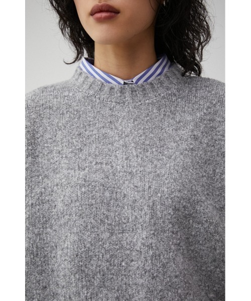 AZUL by moussy（アズールバイマウジー）の「2WAY BUTTON DESIGN SLEEVE KNIT/2WAYボタンデザインスリーブニット（ニット/セーター・レディース・オフホワイト/グレー/ネイビー・FREE）」の21枚目の写真