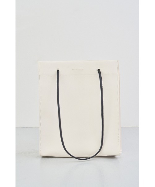 AZUL by moussy(アズールバイマウジー)の「NARROW HANDLE SHOPPER BAG Ⅲ/ナローハンドルショッパーバッグⅢ(トートバッグ・レディース・ブラック/ライトグリーン/アイボリー/オレンジ/ホワイト系その他・FREE)」の6枚目の写真