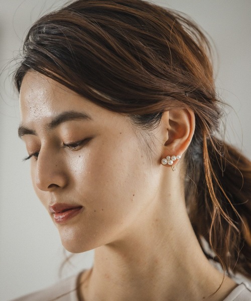 LEPSIM（レプシィム）の「パールクリップ　176577（イヤリング・レディース・ホワイト系その他3/ホワイト系その他/ホワイト系その他2・ONE SIZE）」の4枚目の写真