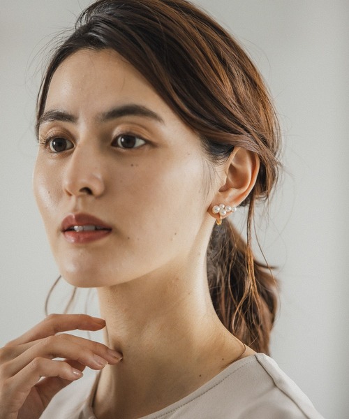 LEPSIM（レプシィム）の「パールクリップ　176577（イヤリング・レディース・ホワイト系その他3/ホワイト系その他/ホワイト系その他2・ONE SIZE）」の5枚目の写真