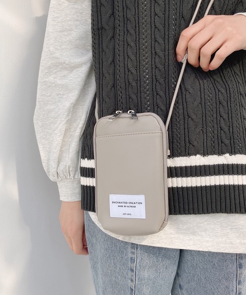 AS KNOW AS plus（アズノゥアズプラス）の「○シード マルチショルダーバッグ（ショルダーバッグ・レディース・グレー/アイボリー/ブラック・FREE）」の15枚目の写真