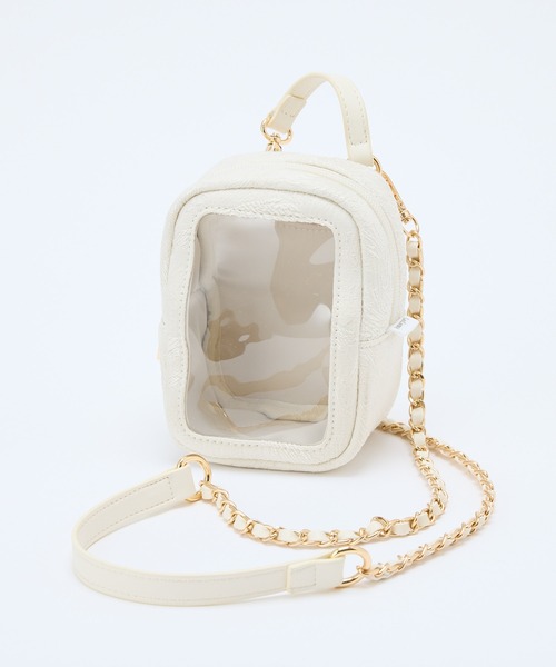 one after another NICE CLAUP（ワンアフターアナザーナイスクラップ）の「【LouLoumei】ちびぬいケース（ショルダーバッグ・レディース・サックスブルー/アイボリー/ベージュ・FREE）」の2枚目の写真