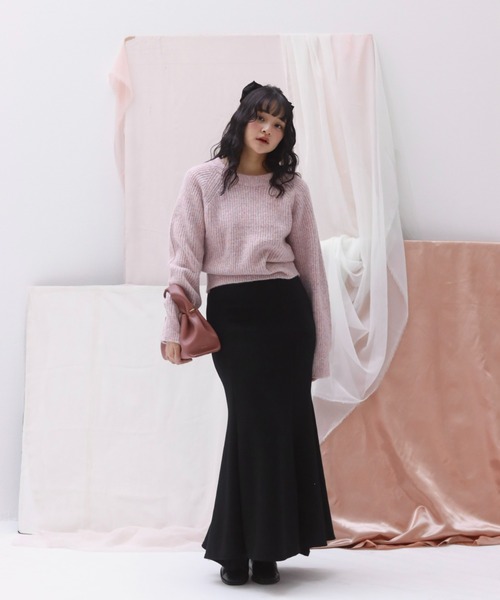 muguet(ミュゲ)の「sweat mermaid skirt(スカート・レディース・ブラック・FREE)」の2枚目の写真