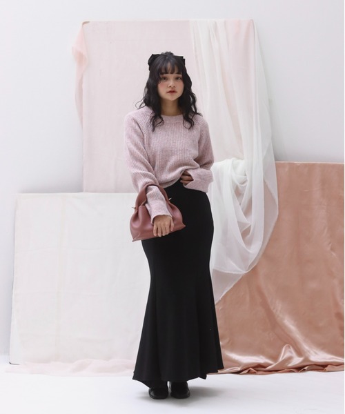 muguet(ミュゲ)の「sweat mermaid skirt(スカート・レディース・ブラック・FREE)」の5枚目の写真