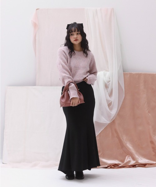 muguet(ミュゲ)の「sweat mermaid skirt(スカート・レディース・ブラック・FREE)」の4枚目の写真