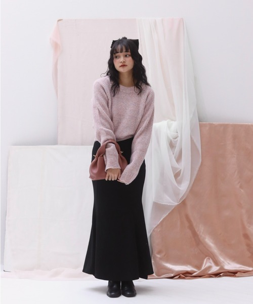 muguet(ミュゲ)の「sweat mermaid skirt(スカート・レディース・ブラック・FREE)」の10枚目の写真