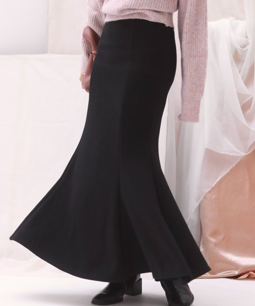 muguet(ミュゲ)の「sweat mermaid skirt(スカート・レディース・ブラック・FREE)」の7枚目の写真