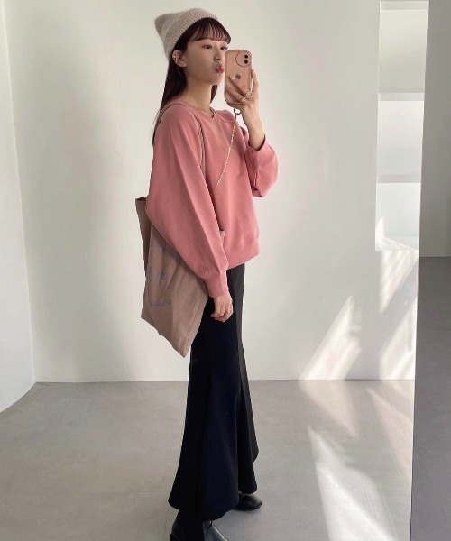 muguet(ミュゲ)の「sweat mermaid skirt(スカート・レディース・ブラック・FREE)」の15枚目の写真