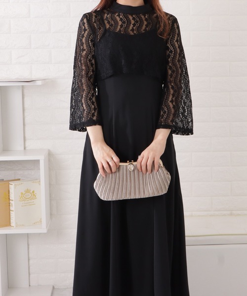 Lace Ladies（レースレディース）の「サテンプリーツパーティーバッグ（クラッチバッグ・レディース・ブラック/シルバー/ネイビー/ベージュ・FREE）」の22枚目の写真