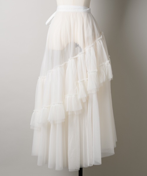 ラベルエチュード 裾フリルボリュームスカート LA BELLE ETUDE（ラベルエチュード）の「裾フリルボリューム
