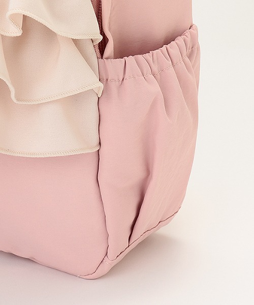 petit main（プティマイン）の「シフォンフリルリュック（バックパック/リュック・キッズ・アイボリー/ライトピンク/サックスブルー・S/M）」の11枚目の写真