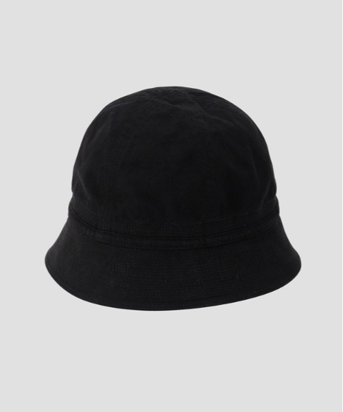 MHL.(エムエイチエル)の「WASHED VINTAGE COTTON POPLIN(ハット・レディース・ブラック/カーキ・FREE)」の5枚目の写真