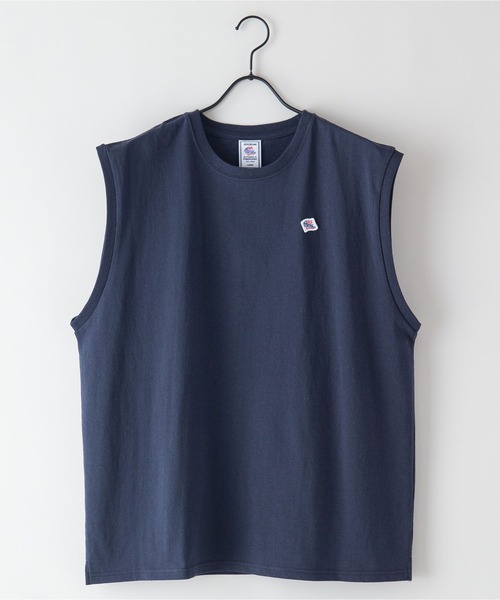 JEMORGAN(ジェーイーモーガン)の「【JEMORGAN / ジェーイーモーガン】ビッグシルエット 天竺ノースリーブ ワンポイントワッペン レイヤード(Tシャツ/カットソー・メンズ・グレー/ネイビー/ホワイト/ベージュ/ピンク/グリーン/ブラック・X-LARGE/MEDIUM/LARGE)」の13枚目の写真