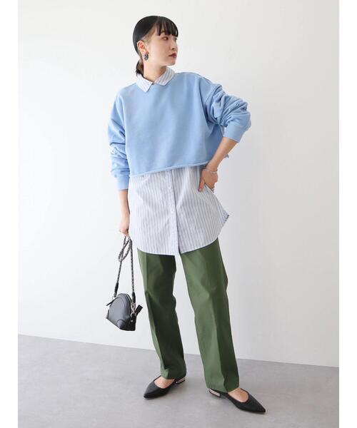 KBFピグメントクロップド裏毛プルオーバー