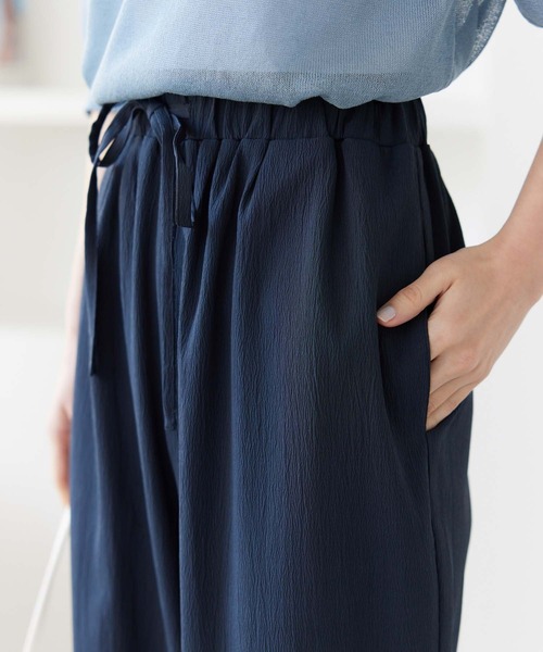fifth(フィフス)の「ドロストワイドパンツ(その他パンツ・レディース・ベージュ/ネイビー・M)」の6枚目の写真