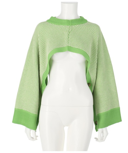 ANAP(アナップ)の「2WAYベストボレロ(ベスト・レディース・ブラック/グリーン・FREE)」の9枚目の写真