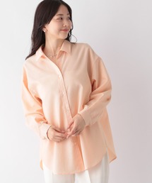 お手入れらくらくフレンチリネンシャツ/163473