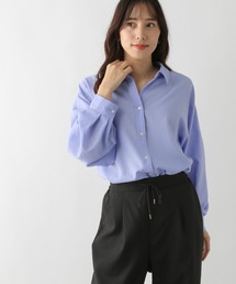 お手入れらくらくフレンチリネンシャツ/163473